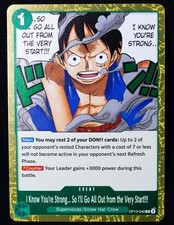 I Know You're Strong... So I'll Go All Out from the Very Start!!! OP13-040 Foil