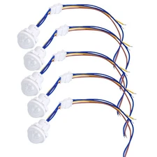 5pcs Motion Sensor Infrared PIR Movement Detector Sensor Light Switch Auto