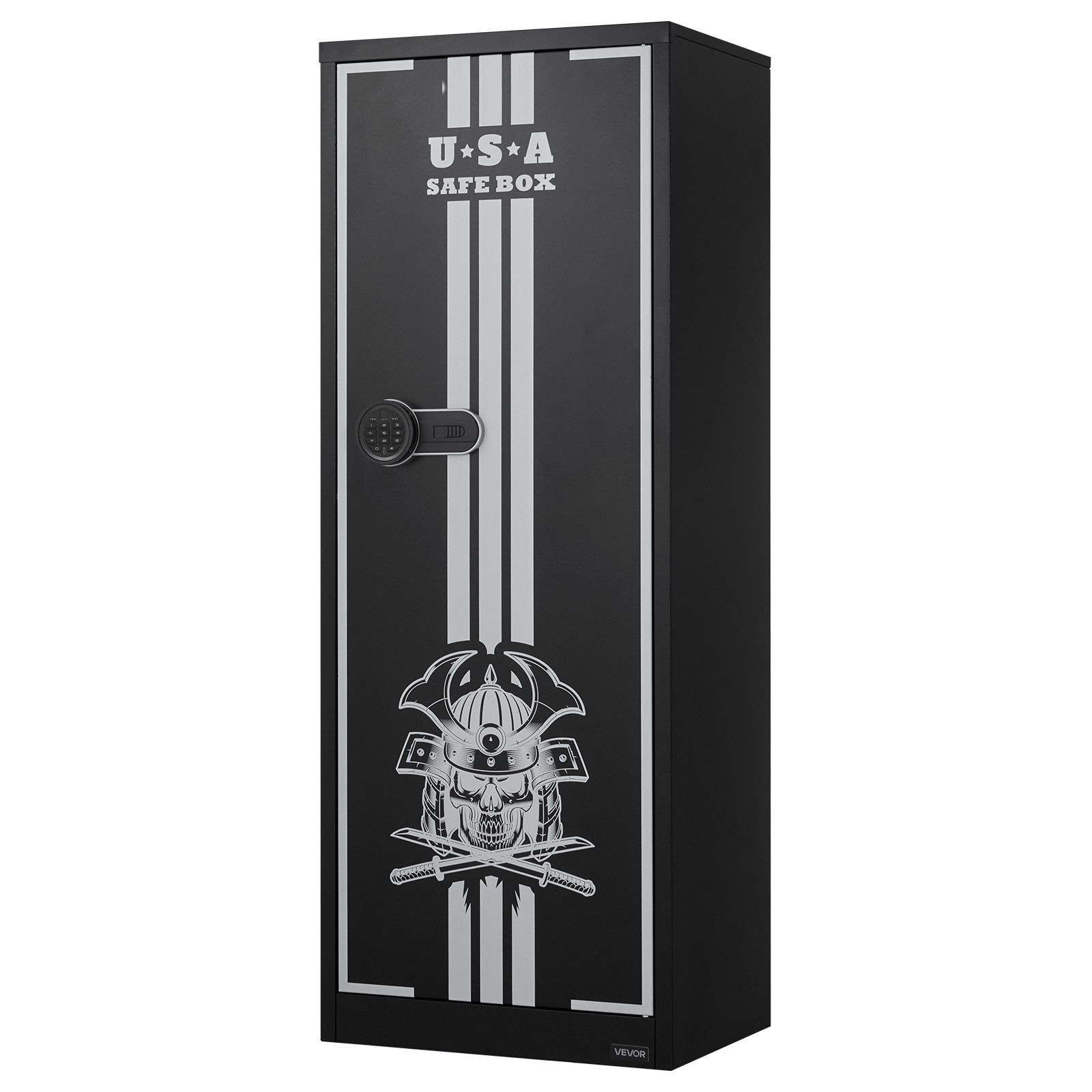 VEVOR 4 Gun Safe Long Gun Cabinet for Rifles & Pistols with Key & Password Lock
