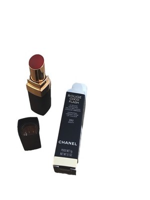 New CHANEL Coco Rouge Flash Shine Lip Colour LE Lipstick #282 Zesty Tomato Red