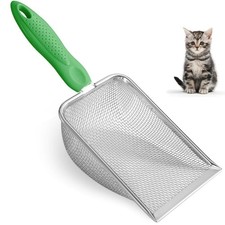 Stainless Steel Mesh Cat Litter Scoop Deep Shovel Sifter for Litter Box