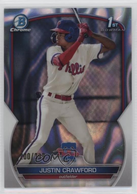 2023 Bowman Chrome Prospects Lava Refractor 200/399 Justin Crawford #BCP-3 0w8