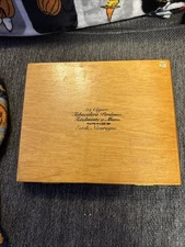 Vintage Perdomo Reserve Wood Cigar Box 9 3/4 X 8