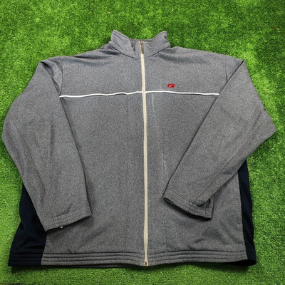 Vintage Nike Sweatshirt Herren Extra Large Full Zip Grau Swoosh Sport Outdoor
