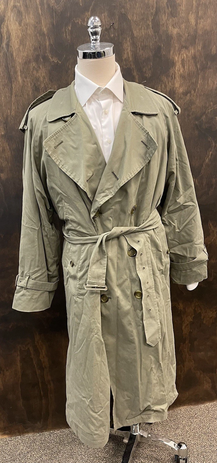 Burberrys of London Prorsum Vintage Trench Button Out Wool Nova Check Lining 44