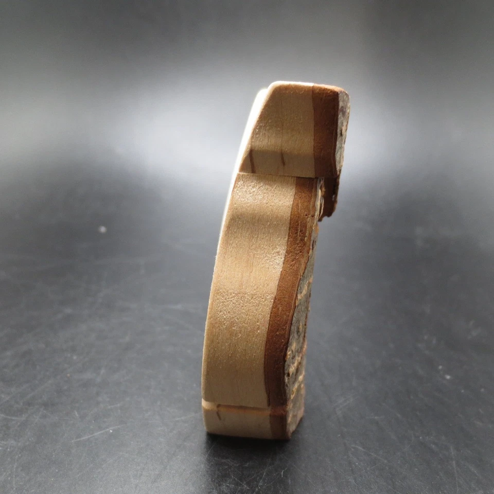 Wood Decor Owl Figurine Wildlife Bird Statue Sculpture 2.5 Inch Shelf Sitter - Image 3 of 4