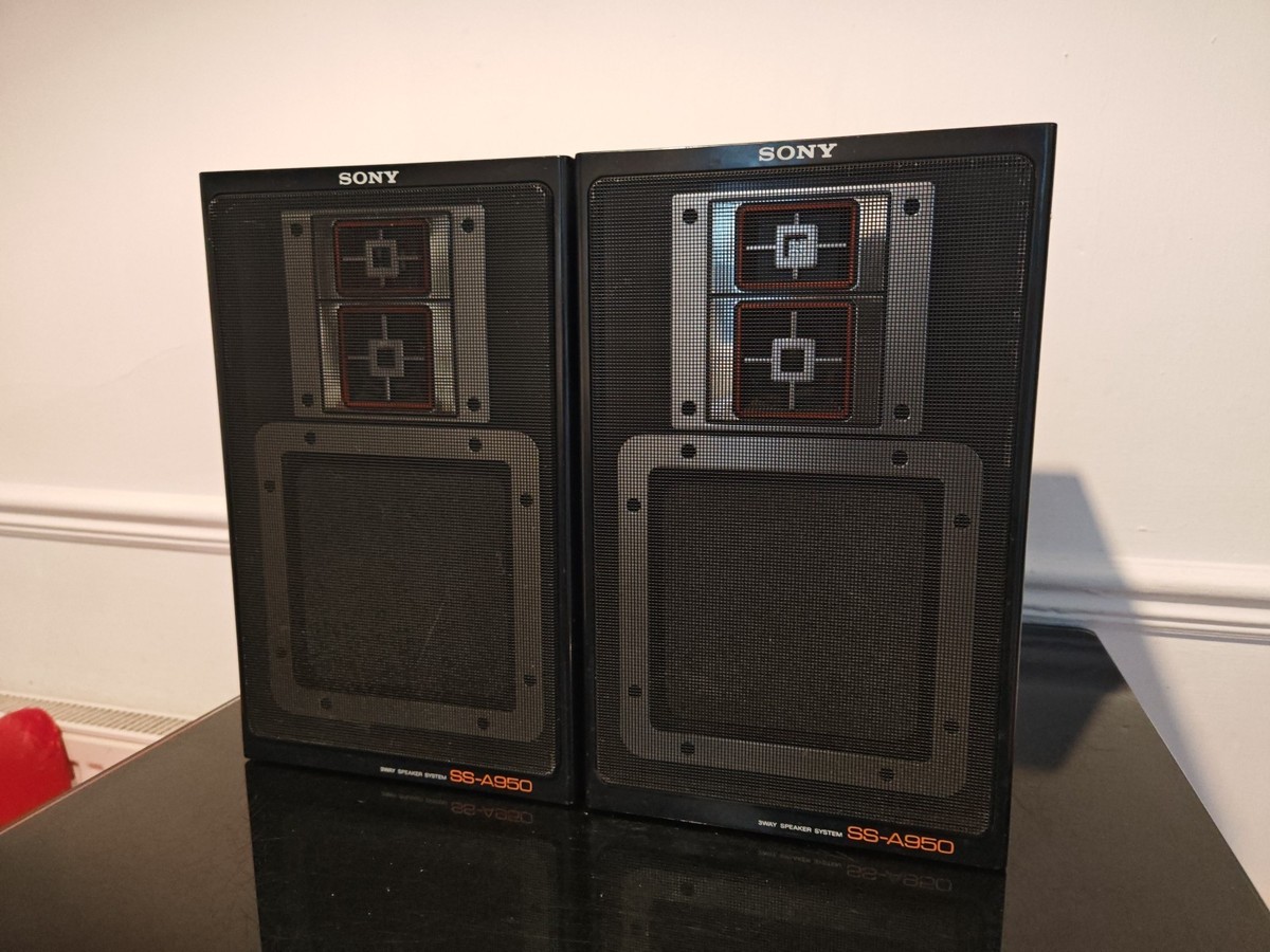 SONY SS-A950 3 WAY SPEAKER SYSTEM VINTAGE 1980S 70w | eBay