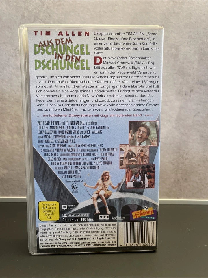 Walt Disney VHS - Tim Allen „Aus dem Dschungel in den Dschungel“ - Bild 3 von 3