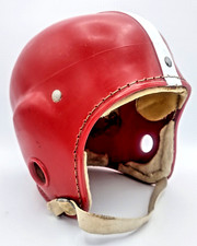 Wilson F2084 LG. Casco Infantil Rojo Blanco Rayas Vintage Fútbol Raro Hecho en EE. UU.