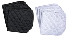 Cotton Quilted Horse Leg Wraps - Set of 4 - 12", 14", 16" - Black or White