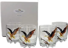 Victoria Bella 424157-4-E, 10.5 Oz Whiskey Glasses, 3-1/2", Set of 4