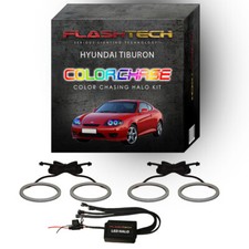 Dream Color Chasing Dynamic Led Halo Kit For 05-06 Hyundai Tiburon Headlights Dream Color Chasing Dynamic Led Halo Kit For 05-06 Hyundai Tiburon Headlights