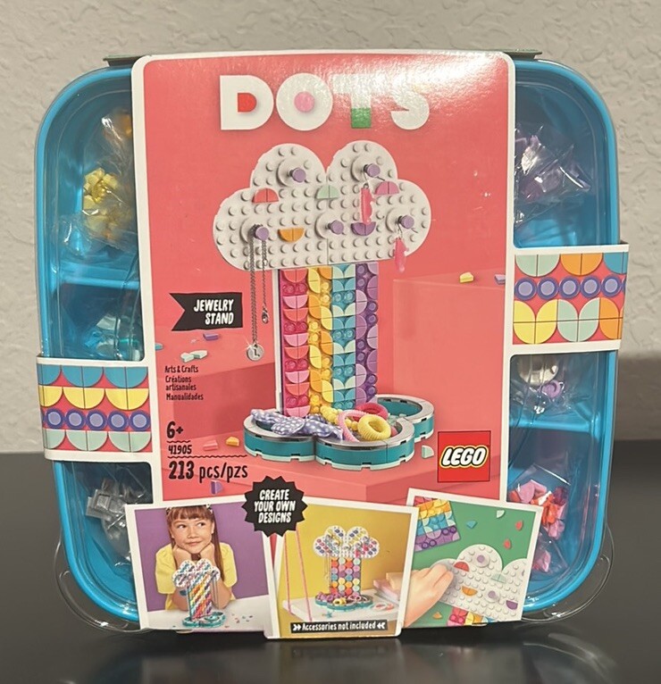 Lego Bracelet Lego Dots Sets 2020 LEGO DOTS: Rainbow Jewelry Stand