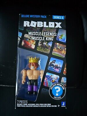 Roblox Deluxe Mystery Pack Series 3 Muscle Legends Muscle King With Code  NIB