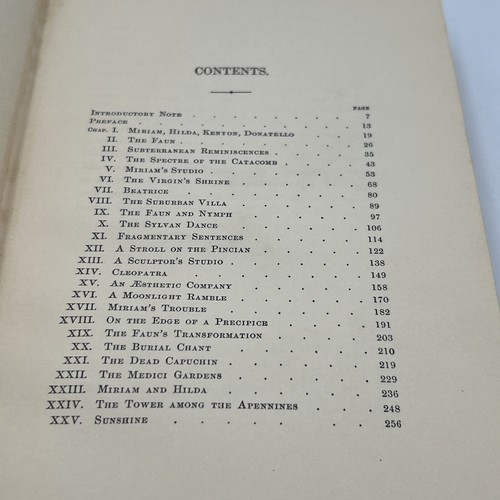 The Marble Faun by Nathaniel Hawthorne The Houghton, Mifflin and Co 1890 2 Vols - Picture 8 of 15
