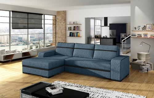 Schlafsofa Eck Sofa Couch Polster Eck Garnitur Schlaffunktion Bettfunktion Neu - Bild 7 von 12