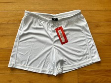 Kelme Youth Large YL soccer shorts white NWT new