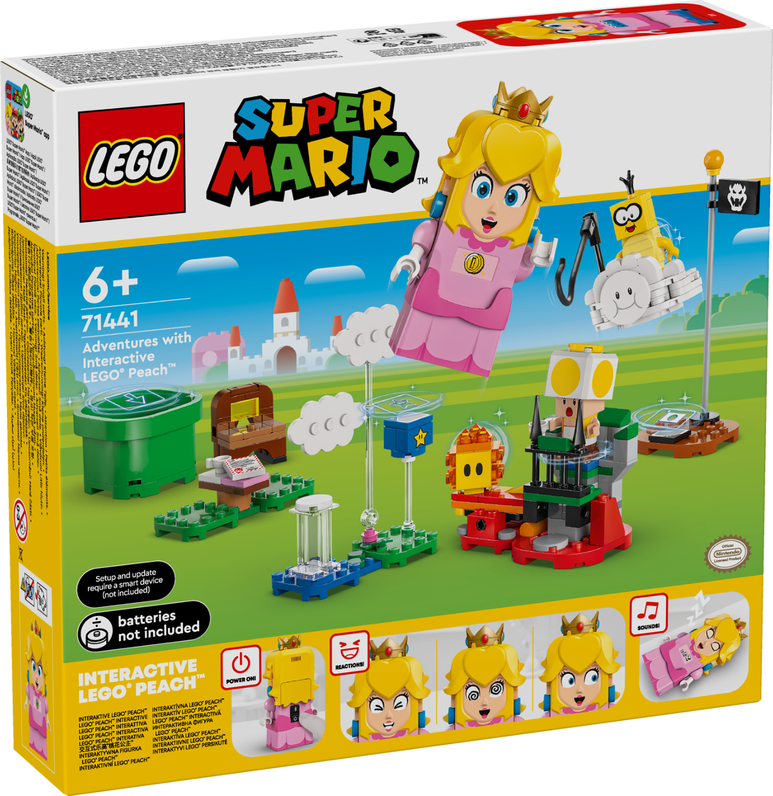 Набор для создания интерактивного конструктора LEGO Peach 71441 Super Mario N08/24  