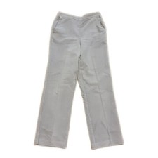 Alfred Dunner Pull On Elastic Waist Gray Corduroy Pants Sz 8 30" Inseam