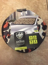 Auto Drive Universal Two Counts ANIMAL  Windshield Sun Shade 28.5"x 31.5" NEW