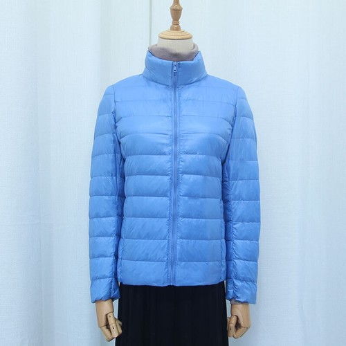 Cappotto donna donna piumino d'anatra giubbino stand up ultraleggero puffer jacket XXS-5XL - Foto 6 di 26