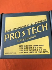 Pro Tech Super Charger 701 AC/DC Input for NiCd Batteries R/C Radio Control