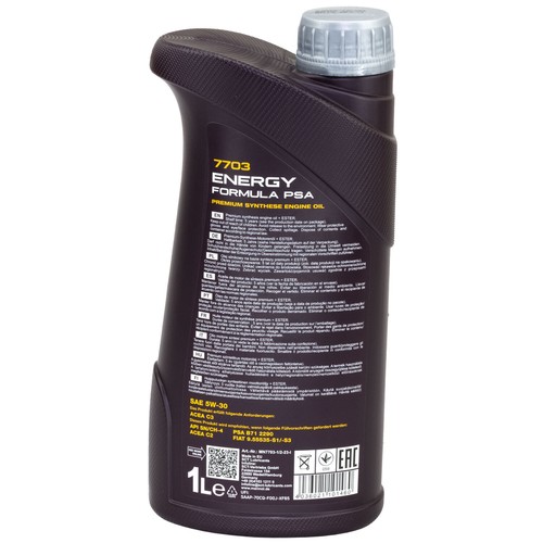 Aceite de Motor Mannol 5W-30 Energía Fórmula PSA 1 Litro para Audi BMW Citroen - Imagen 3 de 6
