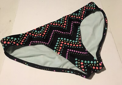 Op Swimsuit Bikini Bottom Size Medium 7-9 Multi-Color Polka Dots