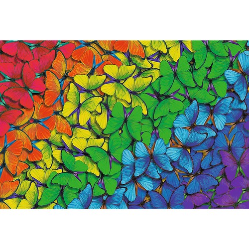 Trefl Wood Craft 501 Piece Wooden Puzzle - Rainbow Butterflies - 第 12/12 張圖片