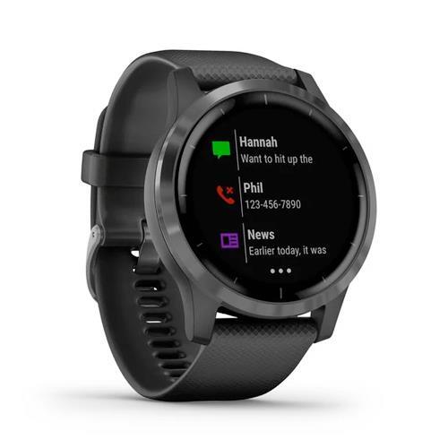 Garmin Vivoactive 4 Multisport Smartwatch HR GPS Sports Watch - Black/Slate - Afbeelding 3 van 8
