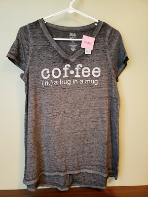 State of Mine Coffee Graphic Tee, Size: Small, Color: Charcoal, -New! 