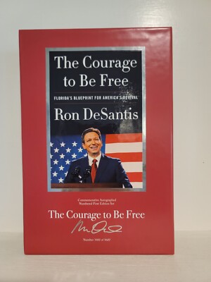 Ron DeSantis Signed Numbered Deluxe Collector Set /5000 The Courage to Be Free
