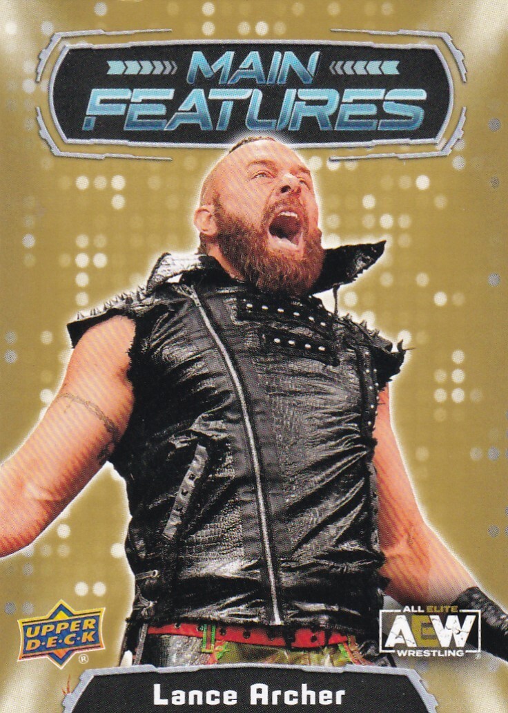 2022 Upper Deck AEW Main Features GOLD #MF-23 LANCE ARCHER