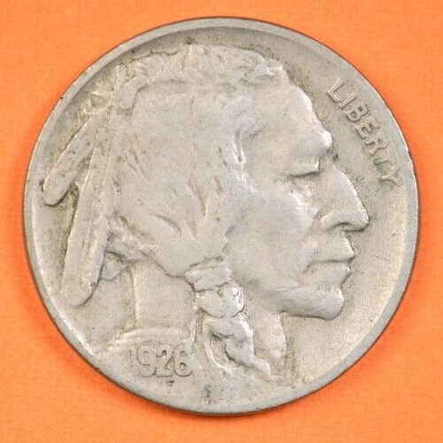 Moneda de Estados Unidos Indian Head Buffalo Nickel 1926 ~ XF EXTREMADAMENTE FINA ~ 5c - Imagen 1 de 2