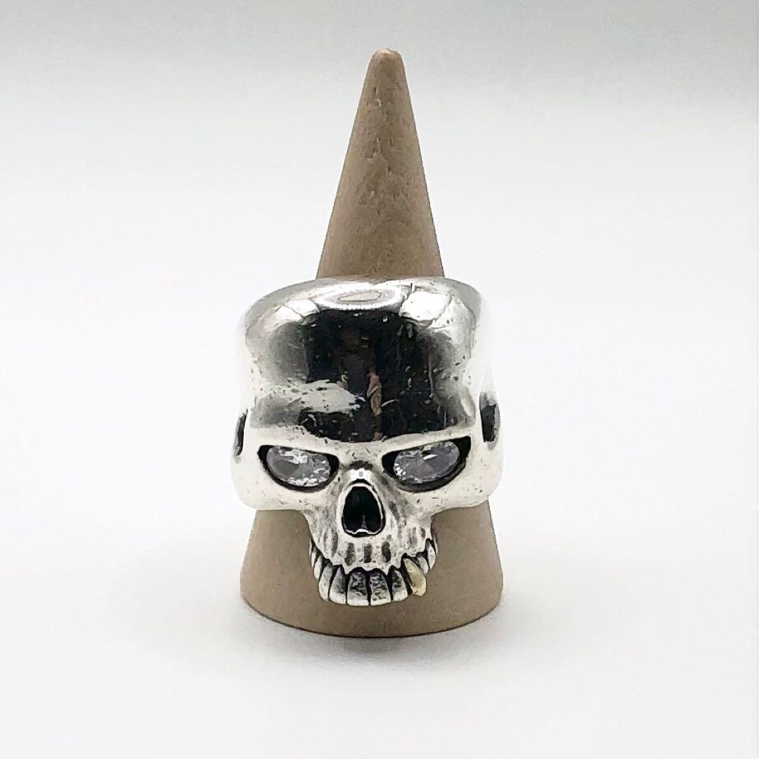Crazy Pig Large Evil Skull Ring K18 Fang Custom US 8.5 | eBay