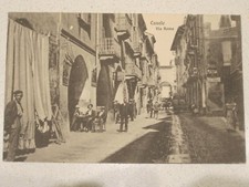 CARTOLINA *CASALE, Via Roma* - CASALE MONFERRATO-PIEMONTE - INIZIO 900 - ANIMATA