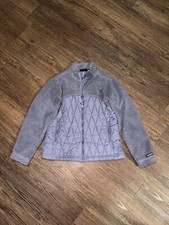 Patagonia Women Maverick's Jacket Size Small Made In USA Purple Quilted Fleece