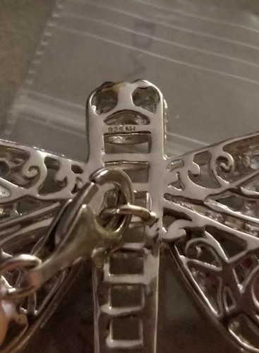 Gems En Vogue Michael valitutti Sterling silver Dragonfly pearl pendant necklace - Picture 17 of 23