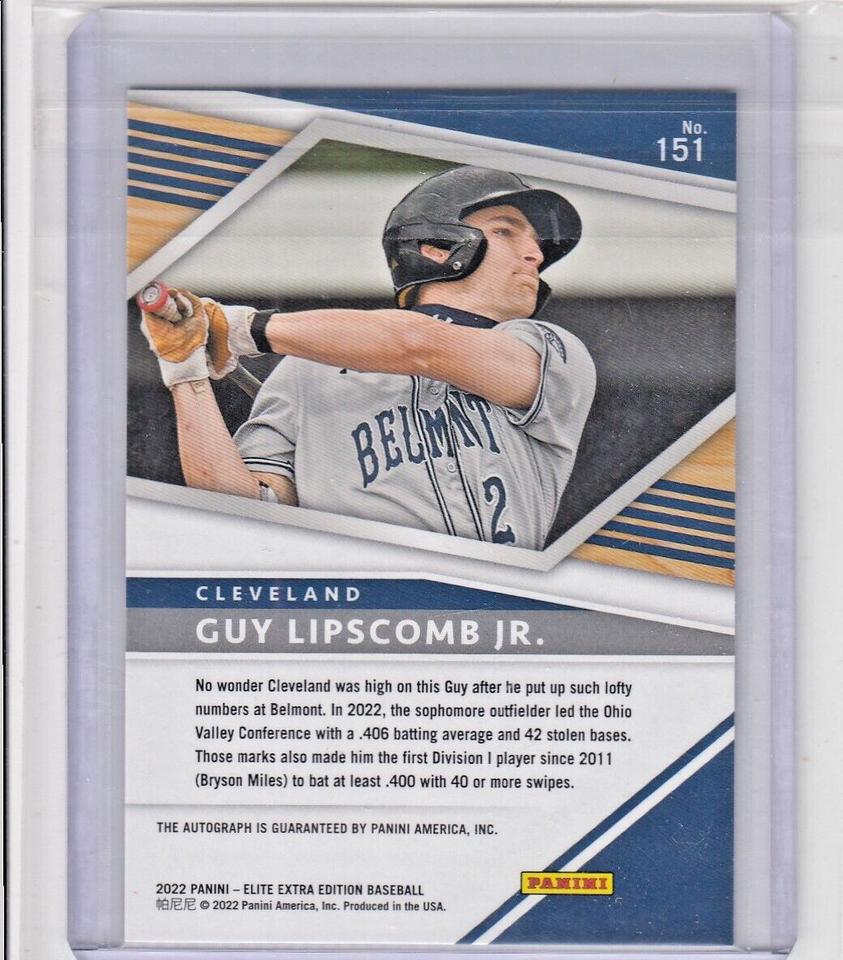 2022 elite extra edition autograph Guy jr. no.151 eBay