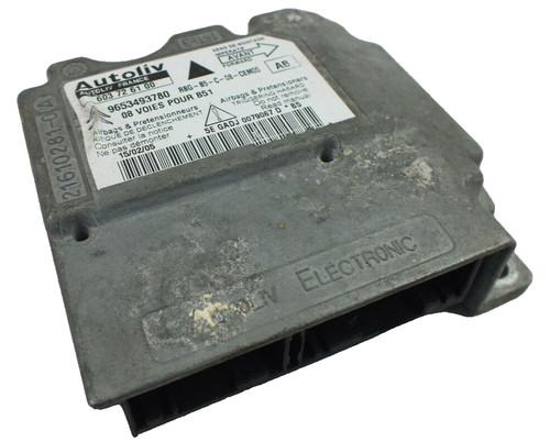 CITROEN C4 SRS STEUERGERÄT SENSOR EINHEIT ECU 603726100 / 9662643980 OEM