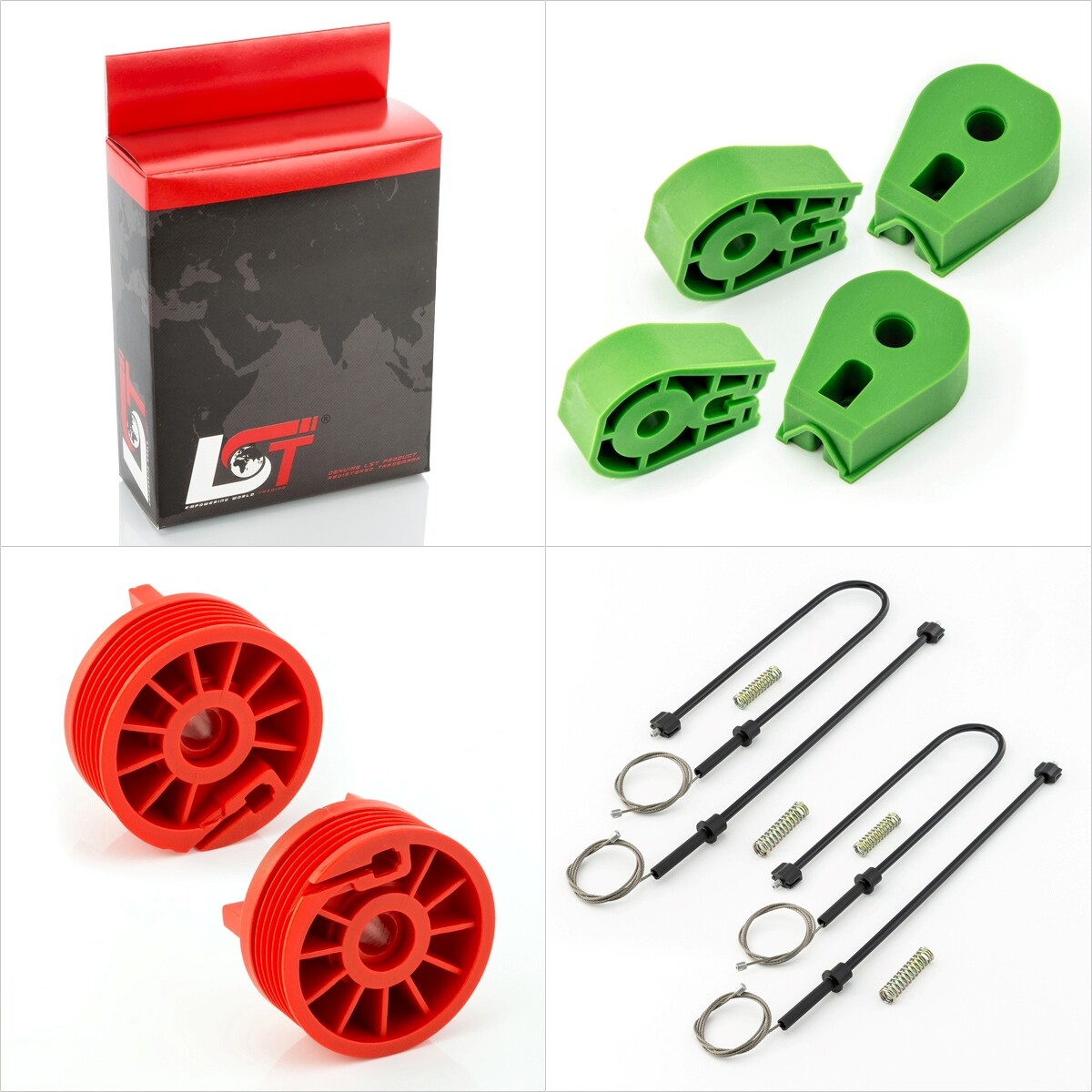 Window Regulator Repair Kit Set Rear LR for RENAULT MEGANE II COUPE-CABRIOLET