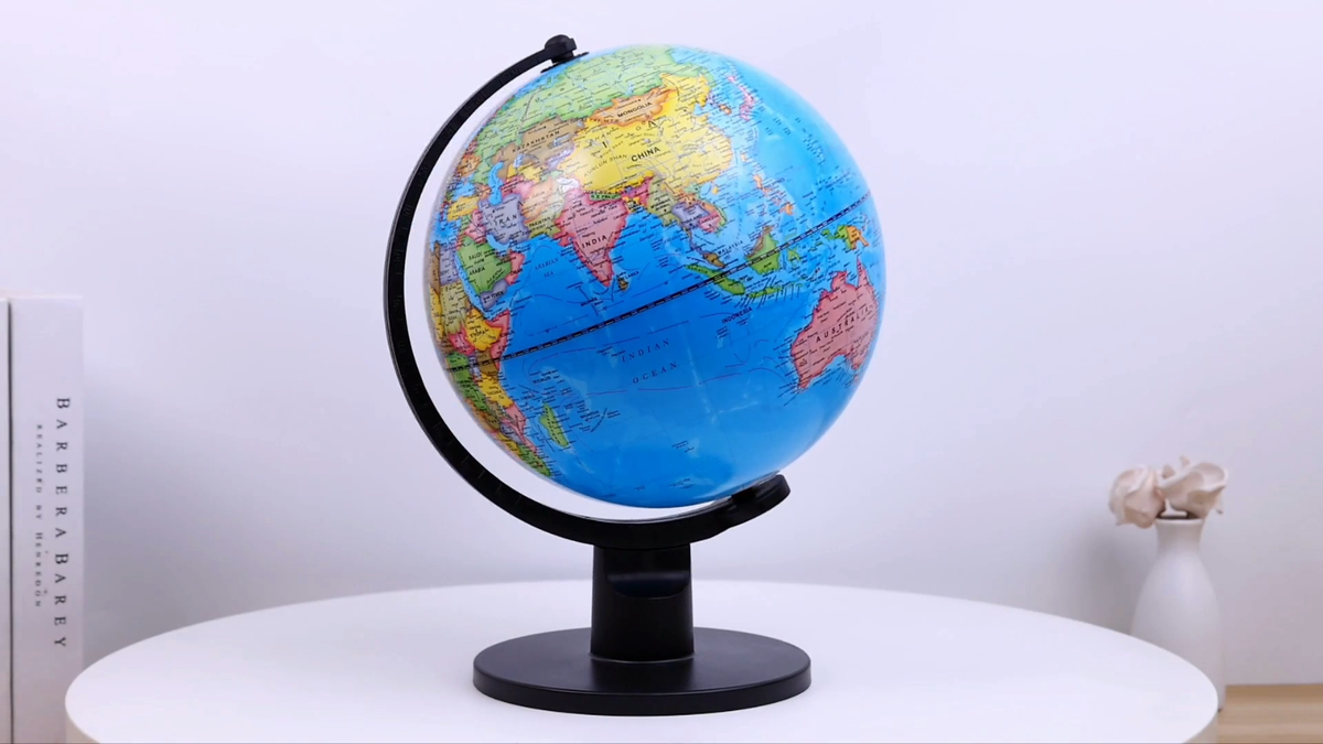 Exerz Educational Swivel World Globe Desktop Globe Dia 20CM 25CM
