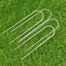 Steel 18in U-Peg Goal Anchors | Packs Of 2 & 4 | Perfect For FORZA Alu110 Goals