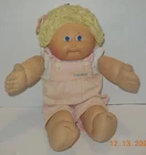 1985 Coleco Cabbage Patch Doll Girl Blonde Hair Blue Eyes Xavier Roberts VTG