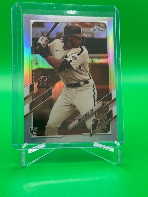 2021 Topps Chrome Alec Bohm #119 Sepia Refractor RC Philadelphia Phillies Rookie