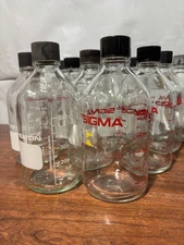 Wheaton 500 mL Glass Storage Bottles with Lids- PAIR OF 2