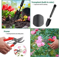 Garden Tools Set with Extension Handles, 5 Piece Thick Gardening Hand Tools - Image 5