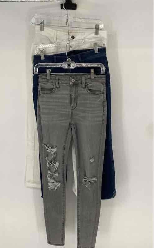 American Eagle Outfitters Womens Multicolor Skinny Jeans & Pants Size 2 Lot Of 3