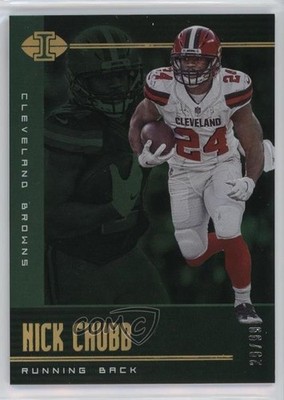 2019 Panini Illusions Green 29/99 Nick Chubb #58 16tx
