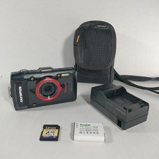 Olympus Tough TG-2 12MP Waterproof Digital Camera Batt SD Charger Case READ